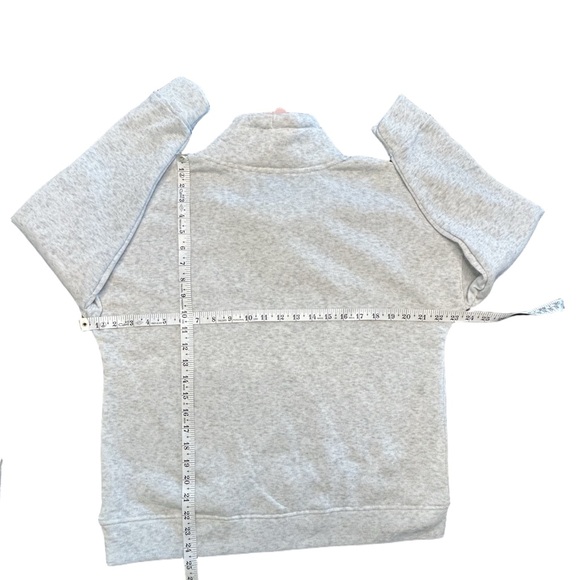 Rae Dunn gray super soft “COZY” pullover lightweight cowl neck sweatshirt NWT S - Picture 2 of 7